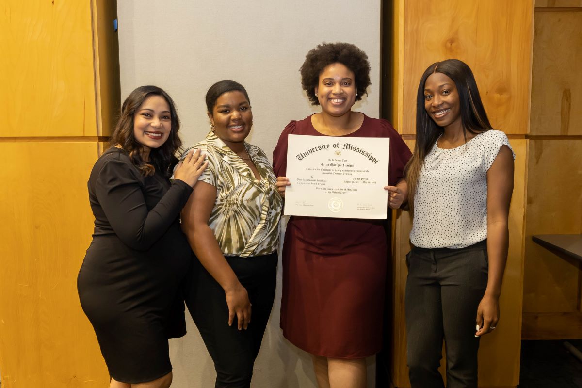 Group of 4 photo at the 2023 Honors and Awards Ceremony